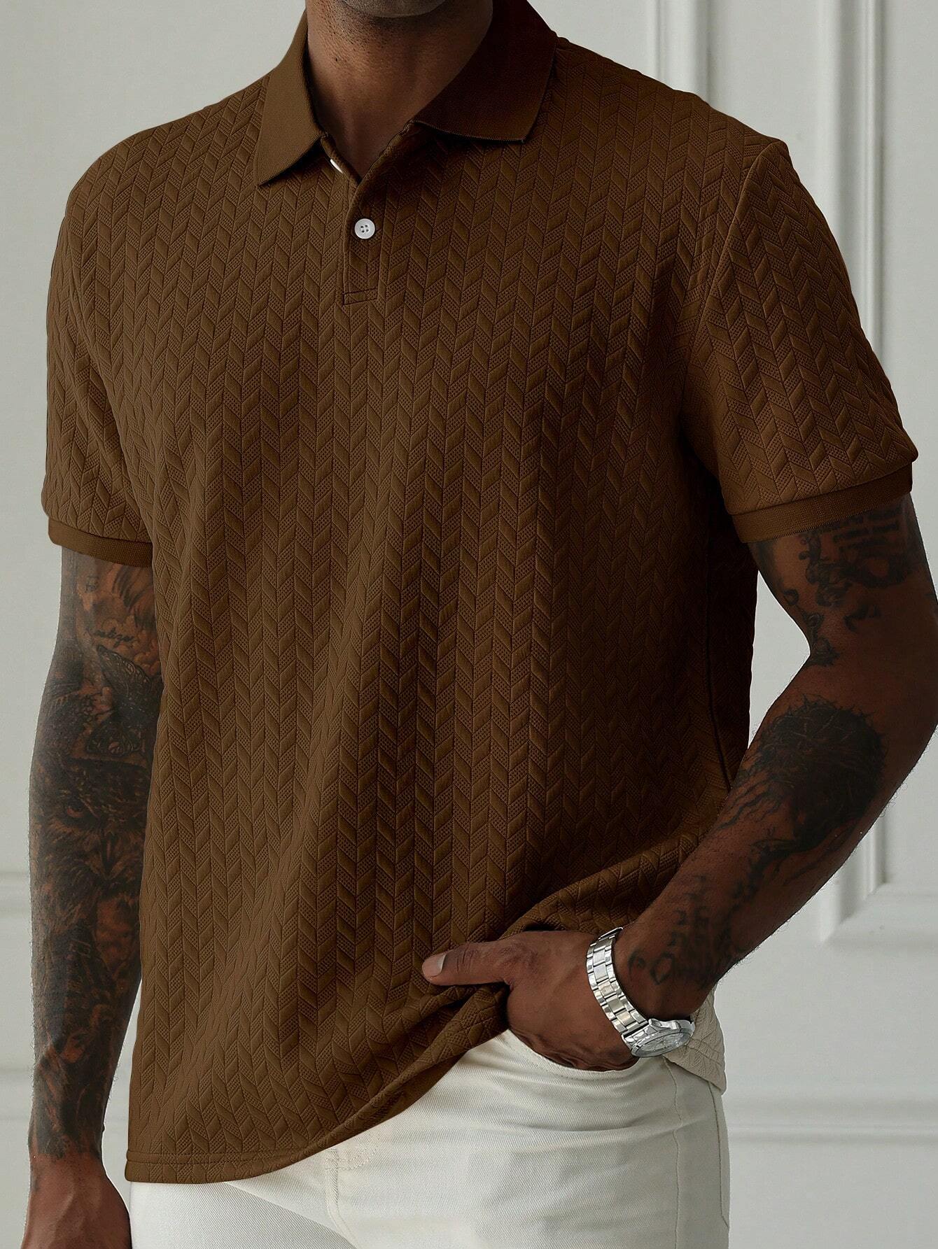 Solid Color Polo Shirt - Casual Everyday Wear