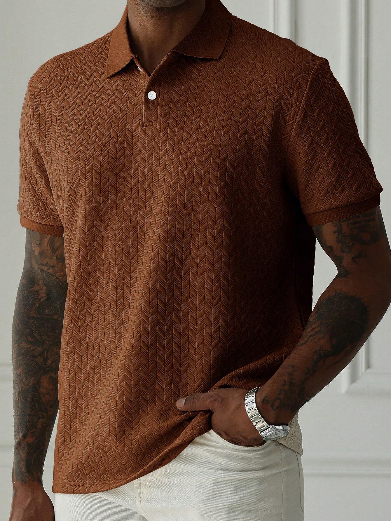 Solid Color Polo Shirt - Casual Everyday Wear