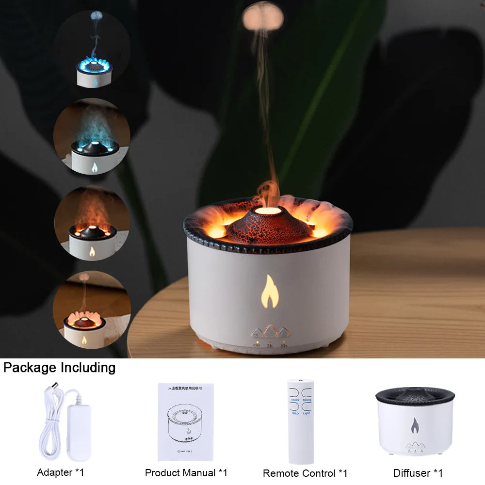 AIR FLAME VOLCANO HUMIDIFIER™ WITH 2 SPRAY MODE