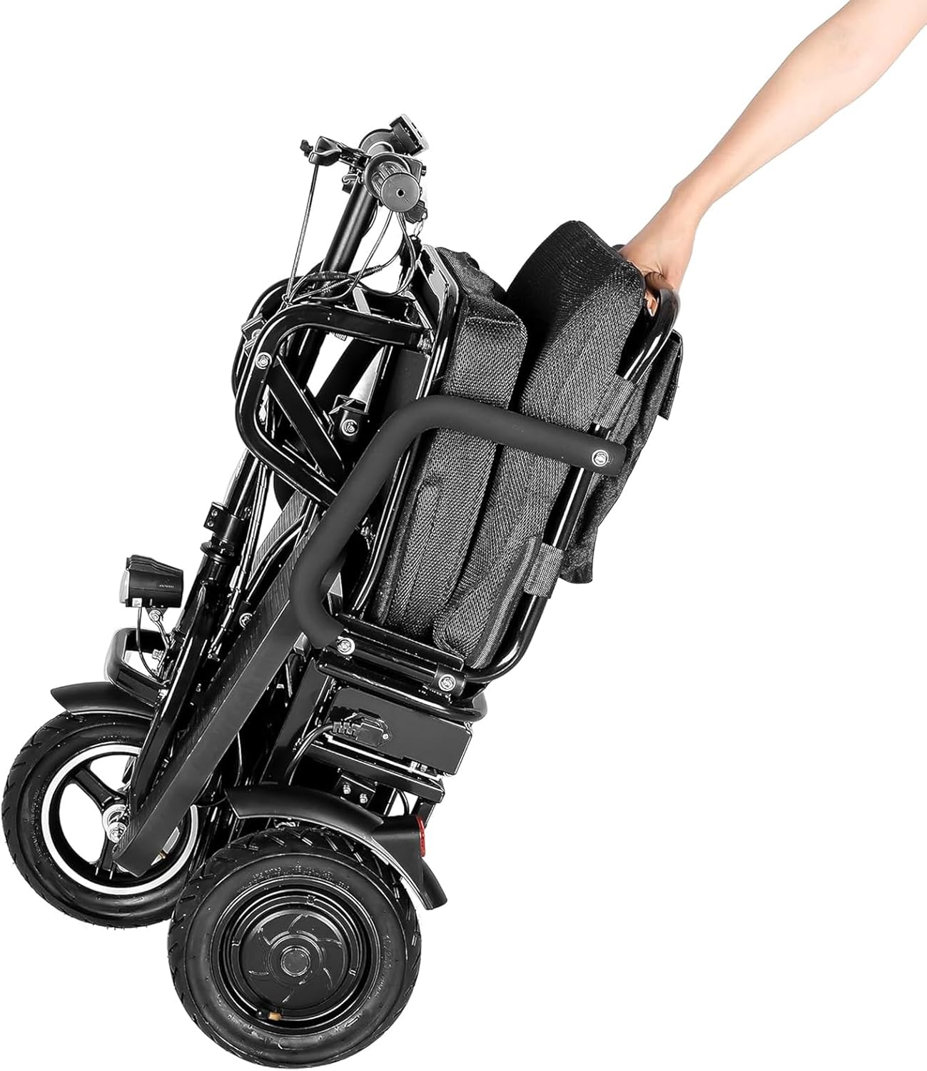 3 Wheel Power Folding Mobility Electric Trike 48v 700w Dual Motor Lithium Black