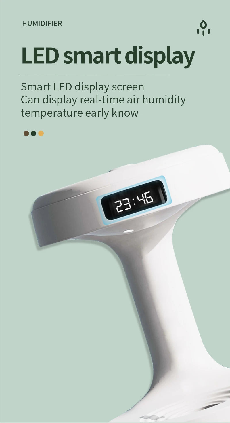 ANTI-GRAVITY HUMIDIFIER™ WITH CLOCK WATER