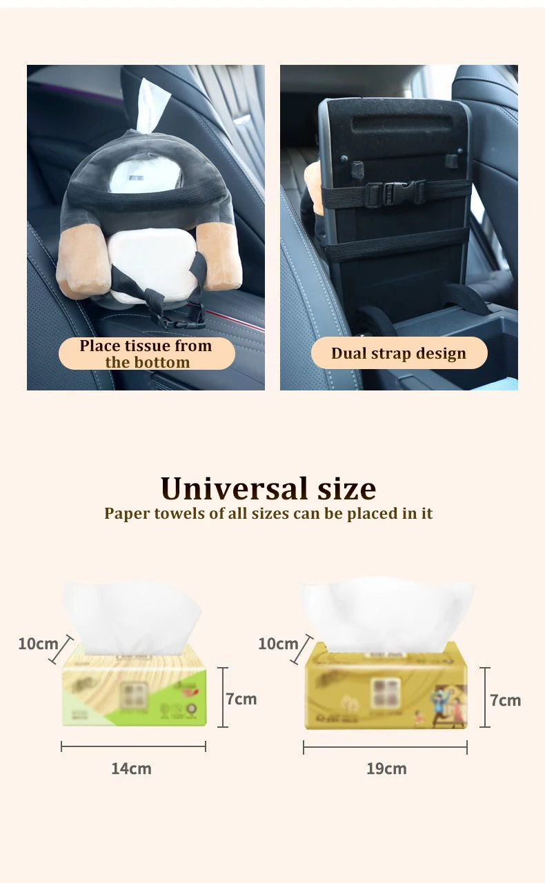 DADINE4U™  CAR TISSUE BOX MULTI-FUNCTONAL