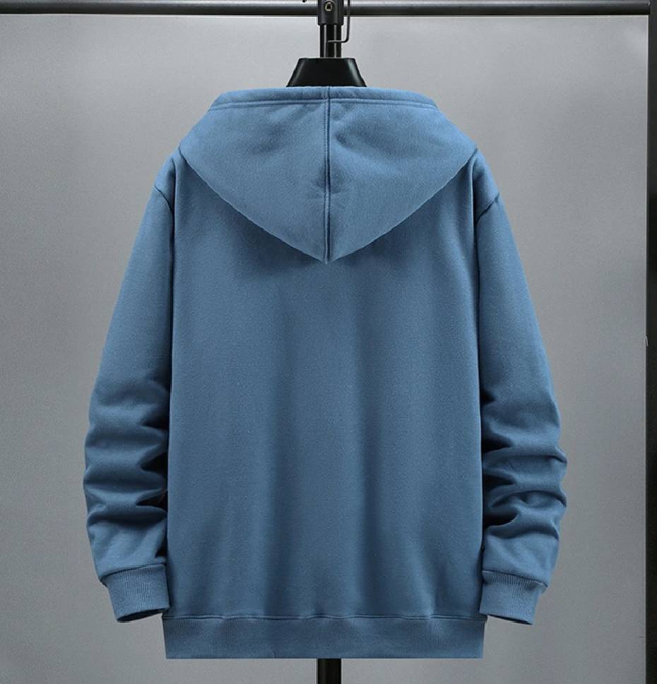 Winter Fleece Hoodies Solid Color Jacket