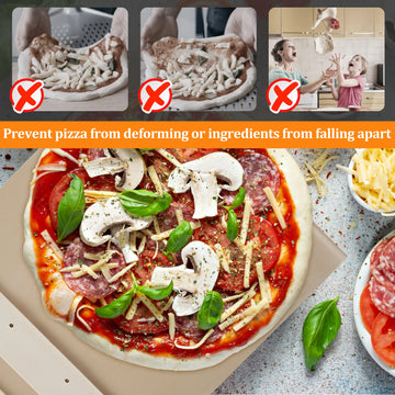 55*30cm Sliding Pizza Paddle Pizza Peel with Handle Home Pizza Kit