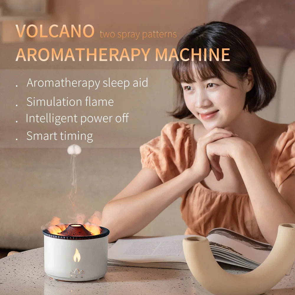 AIR FLAME VOLCANO HUMIDIFIER™ WITH 2 SPRAY MODE