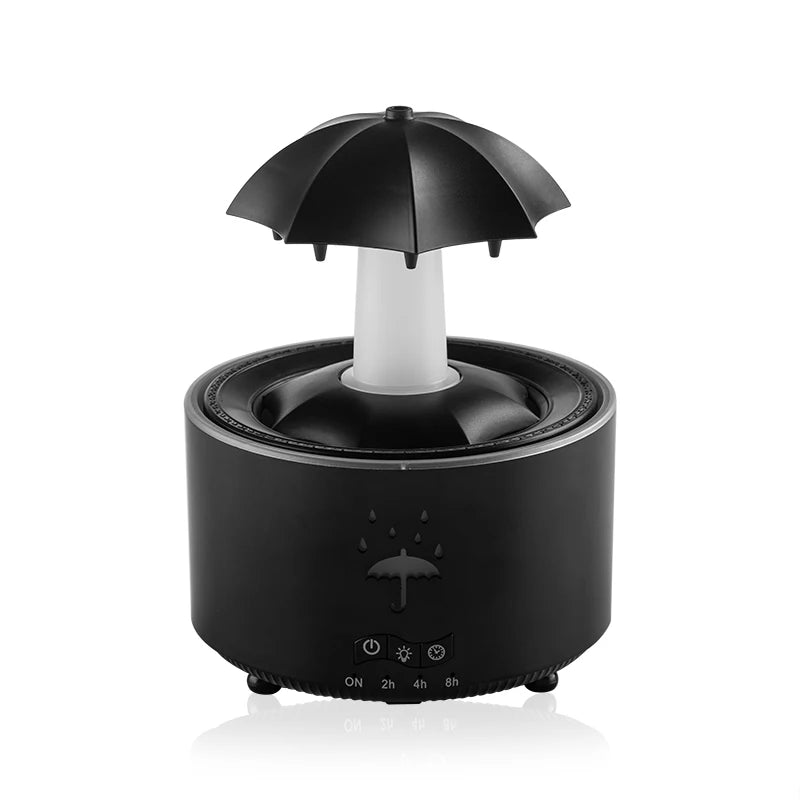 Rotating Umbrella Water Drop Air Humidifier with Colorful Light