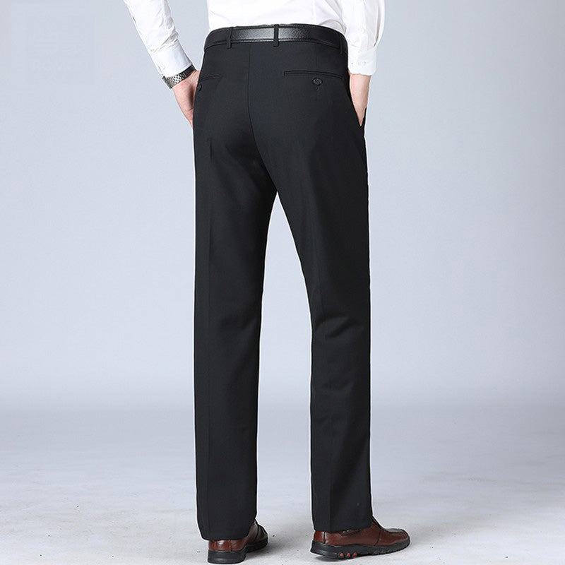 Premium Office Business Men Winter Trousers, Fleece Lined, Anti-wrinkle, Anti-Static, Anti-pilling, Sustainable, Breathable