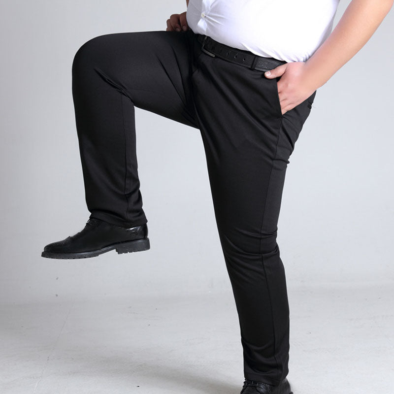 Premium Office Business Men Winter Trousers, Fleece Lined, Anti-wrinkle, Anti-Static, Anti-pilling, Sustainable, Breathable