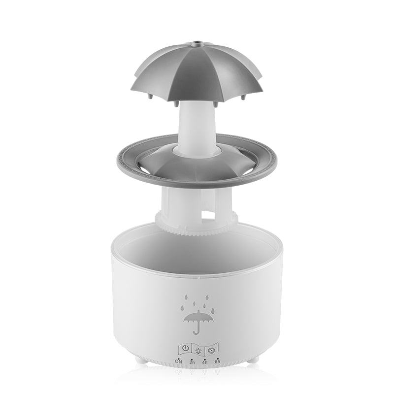 Rotating Umbrella Water Drop Air Humidifier with Colorful Light